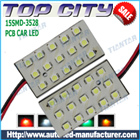 Topcity Car LED Interior Panel Lights 15SMD 3528 7LM Cold white - Car LED Interior Panel Lights